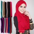 En gros 30 couleurs stockées qualité mode femmes musulman tête châle écharpe épaisseur jersey hijab